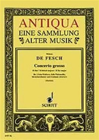 W. de Fesch: Concerto grosso B-Dur  (Part.)