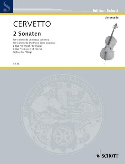 Cervetto, Giacomo: 2 Sonaten B-Dur und C-Dur