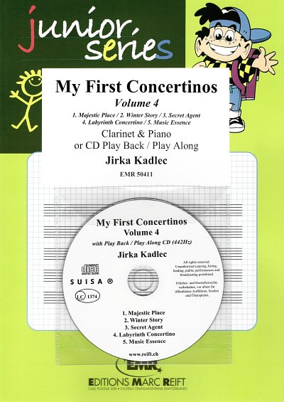 J. Kadlec: My First Concertinos Volume 4, KlarKlv (+CD)