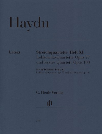 J. Haydn: Streichquartette Heft XI op. 77, 1, 4Str (Stimmen)