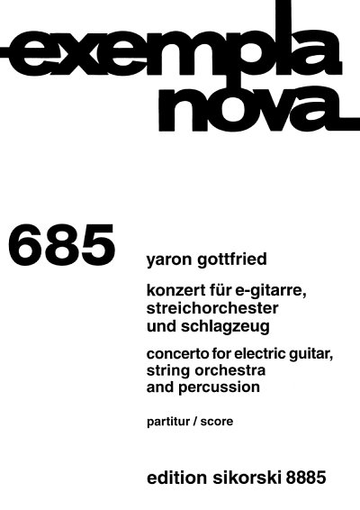 G.Yaron: Konzert für E-Gitarre, Streichorchester un (Part.)