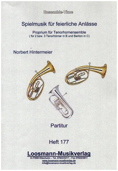 N. Hintermeier: Spielmusik für feierli, 2-3ThrnBBarC (Pa+St)