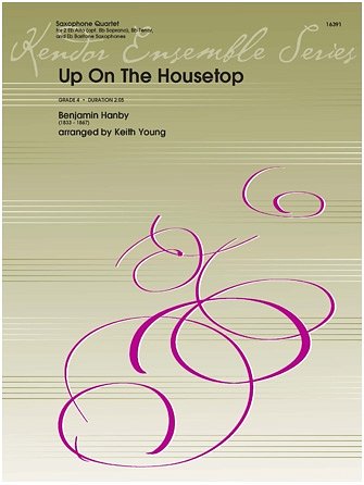 B. Hanby: Up On The Housetop, 4Sax (Pa+St)