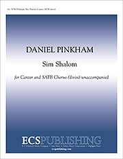 D. Pinkham: Sim Shalom
