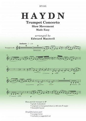 J. Haydn: Trumpet Concerto - Slow Moveme, TrpKlav (KlavpaSt)