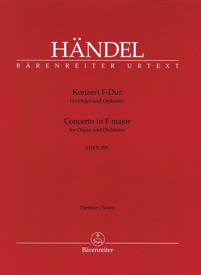 G.F. Händel: Konzert F-Dur HWV 295, OrgmOrch (Part.)