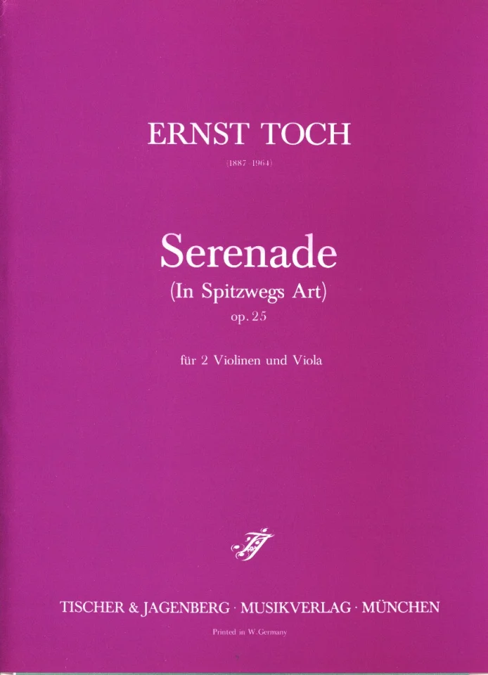 E. Toch: Serenade op. 25, 2VlVla (Pa+St) (0)