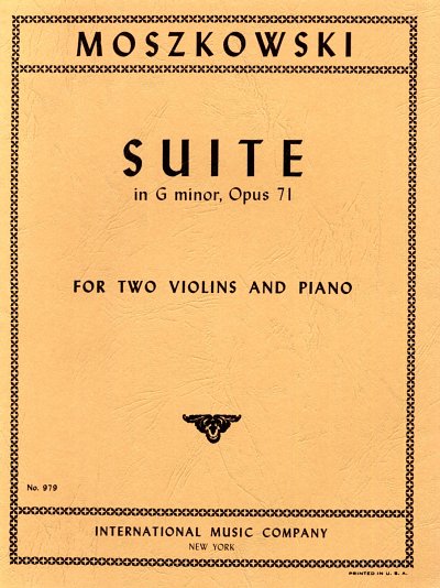 M. Moszkowski: Suite g-Moll op. 71, 2VlKlav (KlaPa+St)