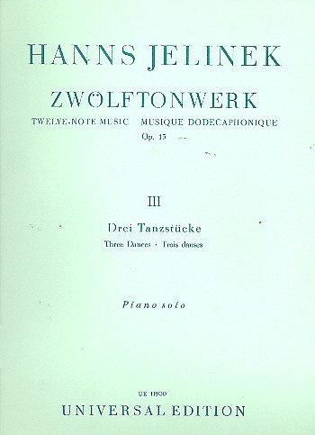 H. Jelinek: 3 Tanzstücke op. 15/3 