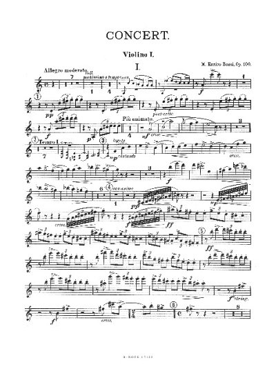 Bossi, Enrico: Konzert für Orgel und Orchester a-Moll op.100 (Orchesterstimmen)