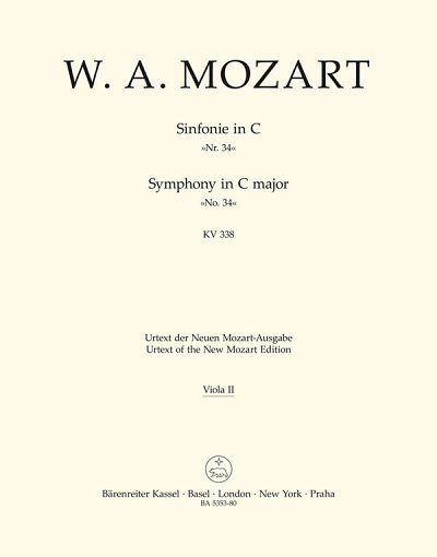W.A. Mozart: Sinfonie Nr. 34 C-Dur KV 338, Sinfo (Vla2)