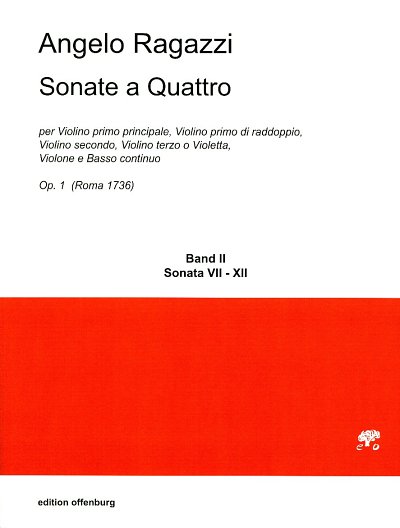 A. Ragazzi: Sonate a quattro 2, 3VlBc (Part.)