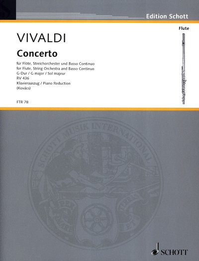 A. Vivaldi: Concerto G-Dur, FlStroBc (KASt)
