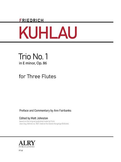 F. Kuhlau: Trio No. 1, Op. 86 (Pa+St)