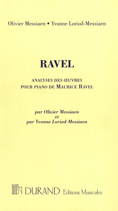 O. Messiaen: Analyses des _uvres pour piano de M, Klav (Bch)