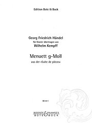 DL: G.F. Händel: Minuet in G minor, Klav