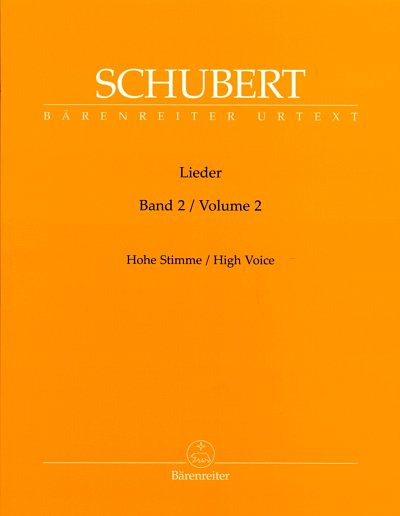 F. Schubert: Lieder 2 - hohe Stimme, GesHKlav