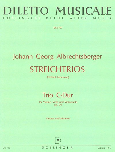 J.G. Albrechtsberger: Trio C-Dur Op 9/1 Diletto Musicale