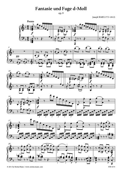 DL: J.Woelfl: Fantasie und Fuge d-Moll op. 9