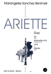 Sanchez Benimeli Mariangeles: Ariette Duo für Klarinette in B und Klavier