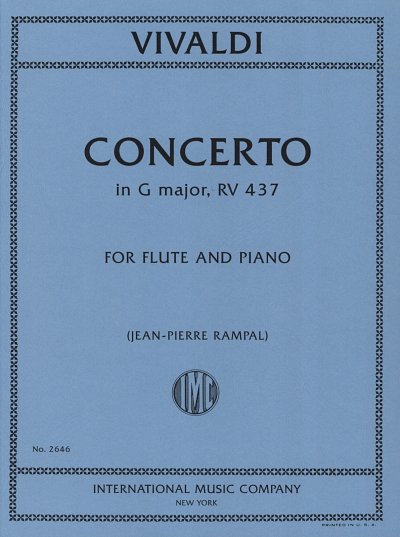 A. Vivaldi: Concerto G-Dur op. 10/6 RV 43, FlKlav (KlavpaSt)