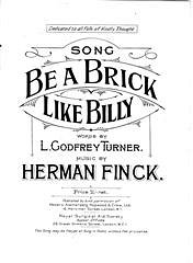 DL: H. Finck: Be A Brick Like Billy, GesKlav