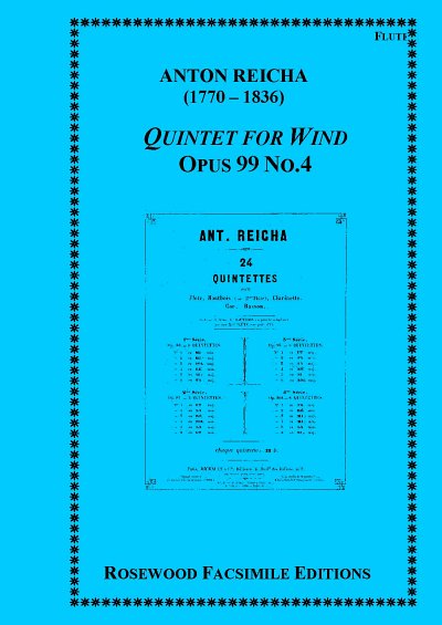 Anton Reicha (1770–1836): Quintett op. 99 Nr. 4