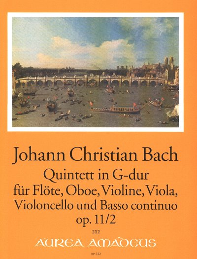 J.C. Bach: Quintett in G-Dur op. 11/2, FlObVlVaVcBc (Pa+St)