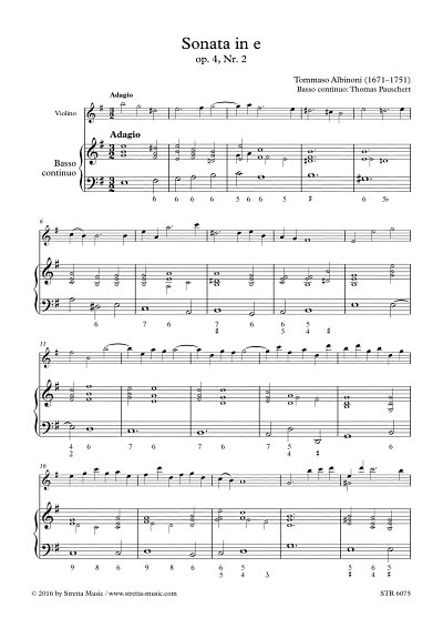 DL: T. Albinoni: Sonata in d, VlBc