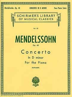 F. Mendelssohn Barth: Concerto No. 2 in D Min, Klav4m (Sppa)