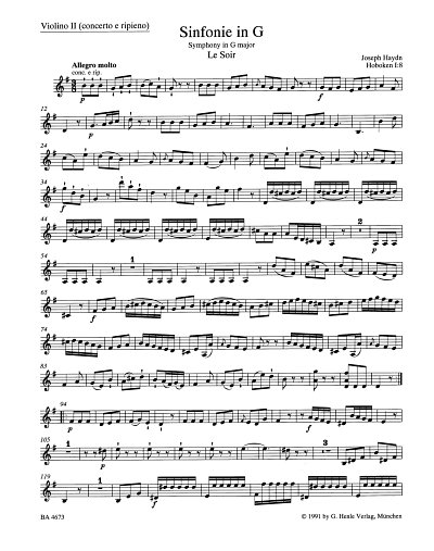 J. Haydn: Symphony No. 8 in G major Hob. I:8
