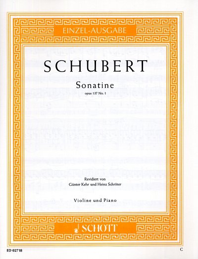 F. Schubert: Sonatine D-Dur op. 137/1 D 384 , VlKlav