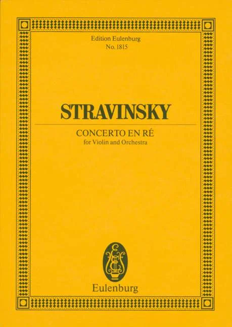 DL: I. Strawinsky: Concerto en ré - Konzert in D, VlOrch (St (0)