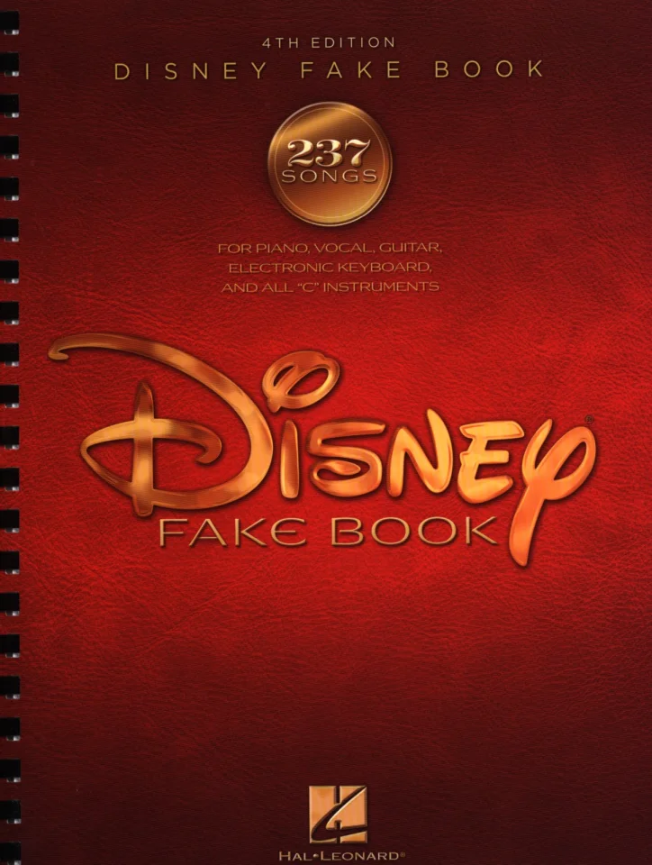 W. Disney: The Disney Fake Book - 4th Editi, Ges/MelGit (SB) (0)