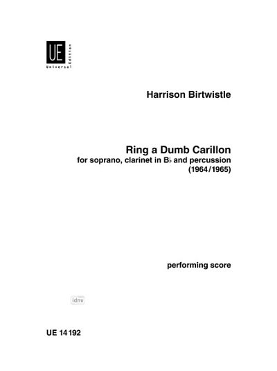 H. Birtwistle: Ring a Dumb Carillon  (Sppa)