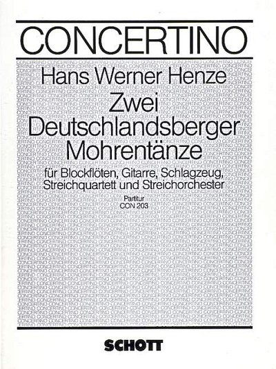 DL: H.W. Henze: Zwei Deutschlandsberger Mohrentänze (Part.)