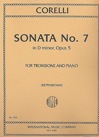 A. Corelli: Sonata N. 7 Re M. Op. 5 (Brown) (Bu)