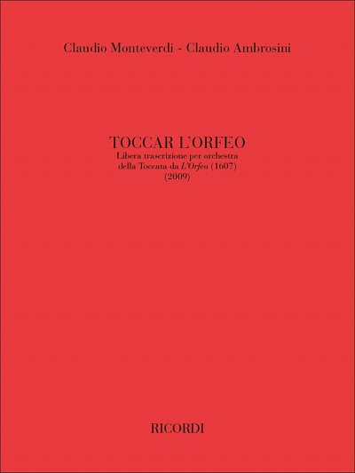 C. Ambrosini et al.: Toccar L'Orfeo