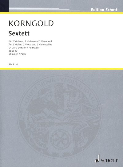 E.W. Korngold: Sextett D-Dur op. 10, 2Vl2Vle2Vc (Stsatz)