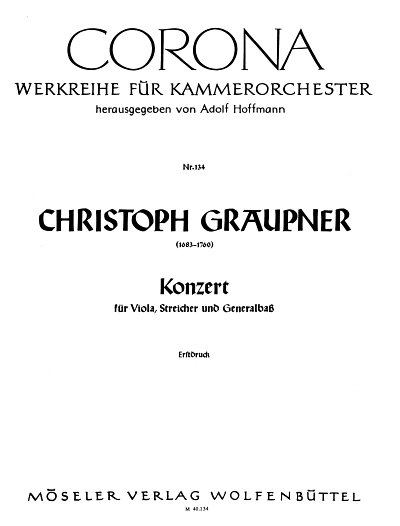 C. Graupner: Konzert G-Moll - Va Str Bc
