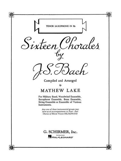 J.S. Bach: Sixteen Chorales (Tsax)