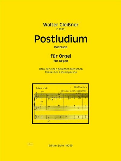 W. Gleißner: Postludium, Org (Part.)