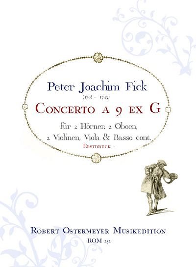 P.J. Fick: Concerto a 9 ex G, Barockens (Pa+St)