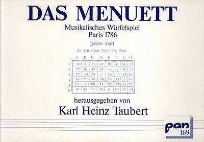 Taubert Karl Heinz: Das Menuett Musikalisches Wuerfelspiel Paris 1786