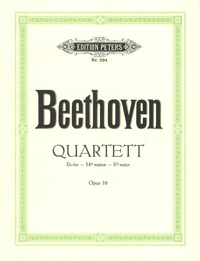 L. v. Beethoven: Quartett Es-Dur Nach Quintett Op 16