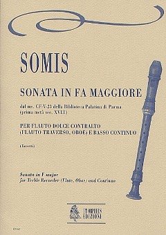 G.B. Somis: Sonata No. 8 in F maj from , Abfl/FlObBc (Pa+St)