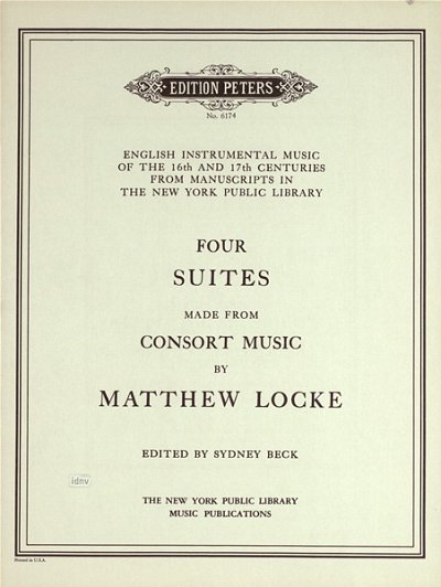 M. Locke: 4 Suites made from Consort Music
