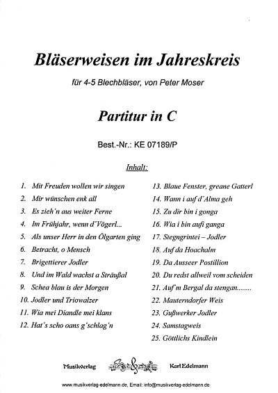 P. Moser: Bläserweisen im Jahreskreis, 4-5Blechbl (Part(C))