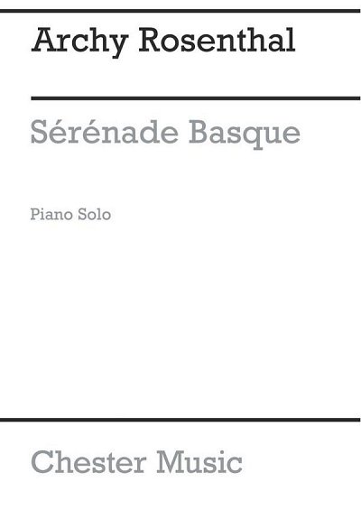 Serenade Basque (Piano), Klav