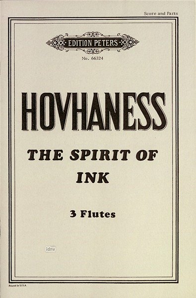 A. Hovhaness: The Spirit Of Ink Op 230